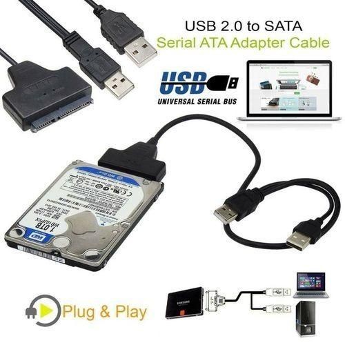 USB 2.0 To SATA Cable, 2.5" External Hard Drive Enclosure,for SSD, HDD Adapter