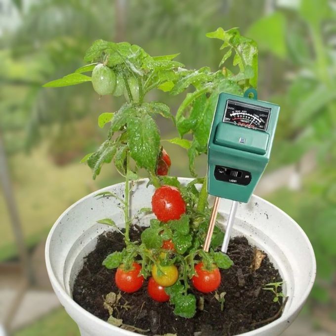 3-in-1 Soil Tester: pH, Light, Moisture Meter for Garden Plants